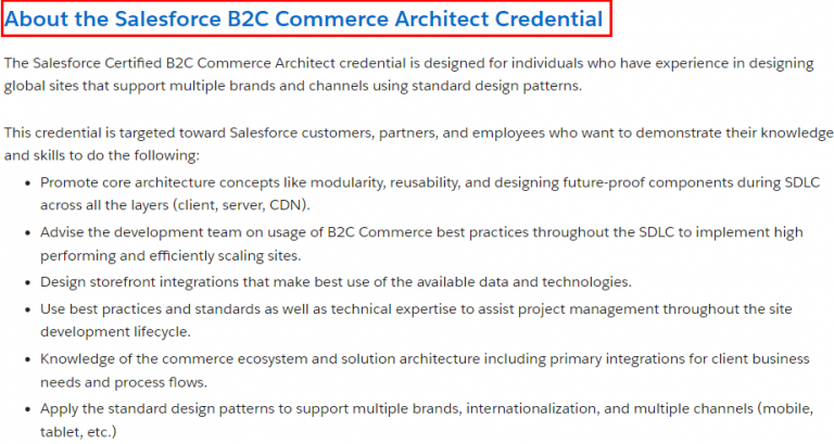 B2C-Commerce-Architect Valid Study Materials